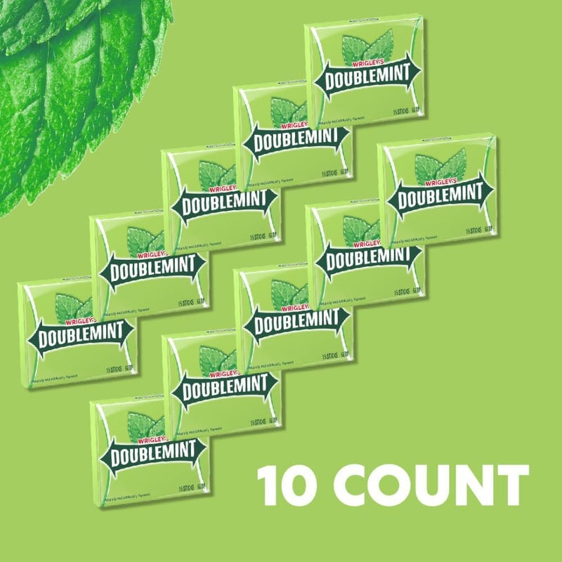 Wrigley's Doublemint Chewing Gum - 10 Packs - Image 5
